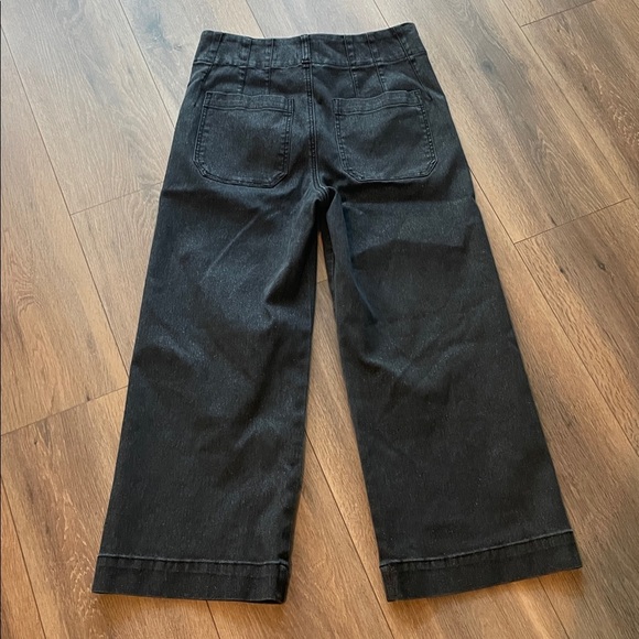 Anthropologie Maeve Sparkle Wide Leg Crop Jeans - Picture 5 of 7